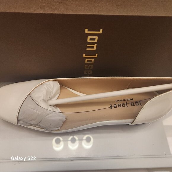 Jon Josef (Anthropologie) "Punk" White Patent Leather Flats. NIB. Size 7.5 - Picture 2 of 11